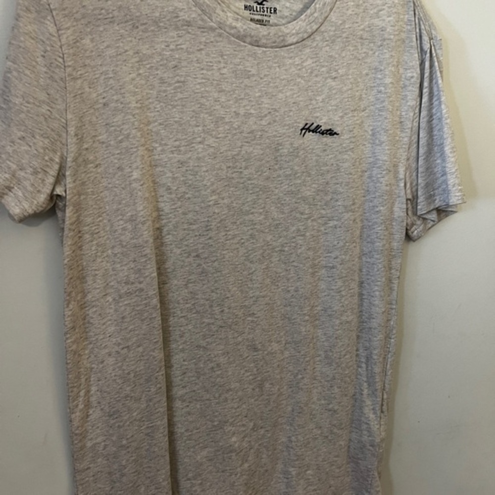 SET OF TWO Hollister Gray Short Sleeve Tees Classic Crew Neck